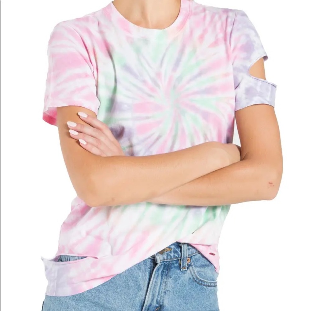 N:Philanthropy Jimmy Tie Dye Distressed Tee sz S